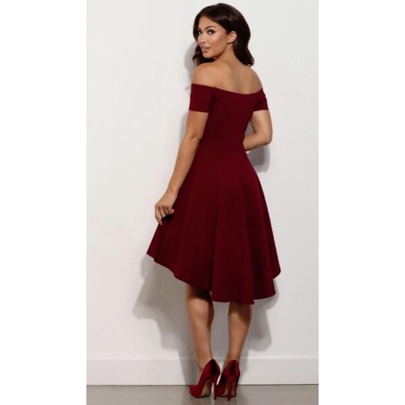 Womens "Sophia" Off The Shoulder Cocktail Dress - Picture 2 of 3